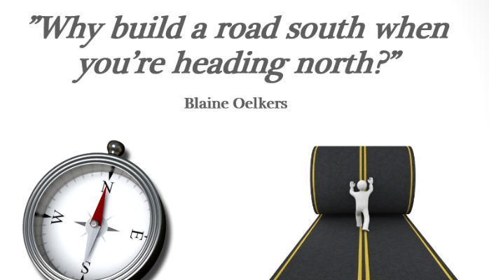 Why build a road south when you’re heading north?